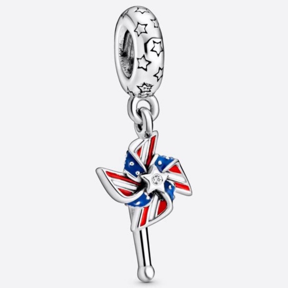 Pandora American Pinwheel Dangle Charm